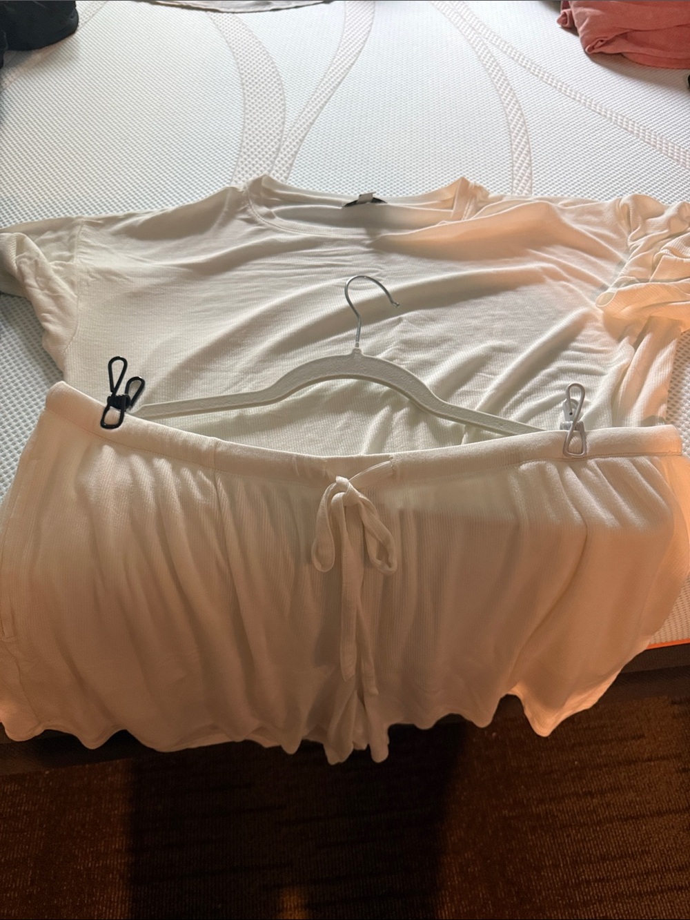 Nordstrom Women’s Ivory Rib Short Pajamas